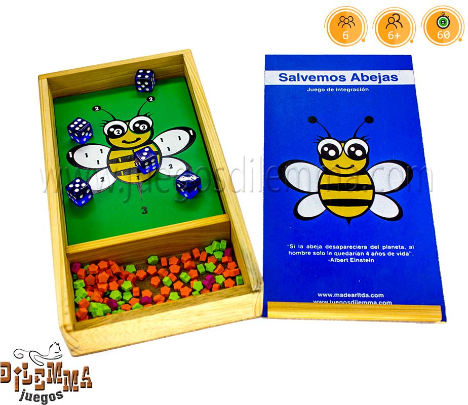 caja de juego de abejas